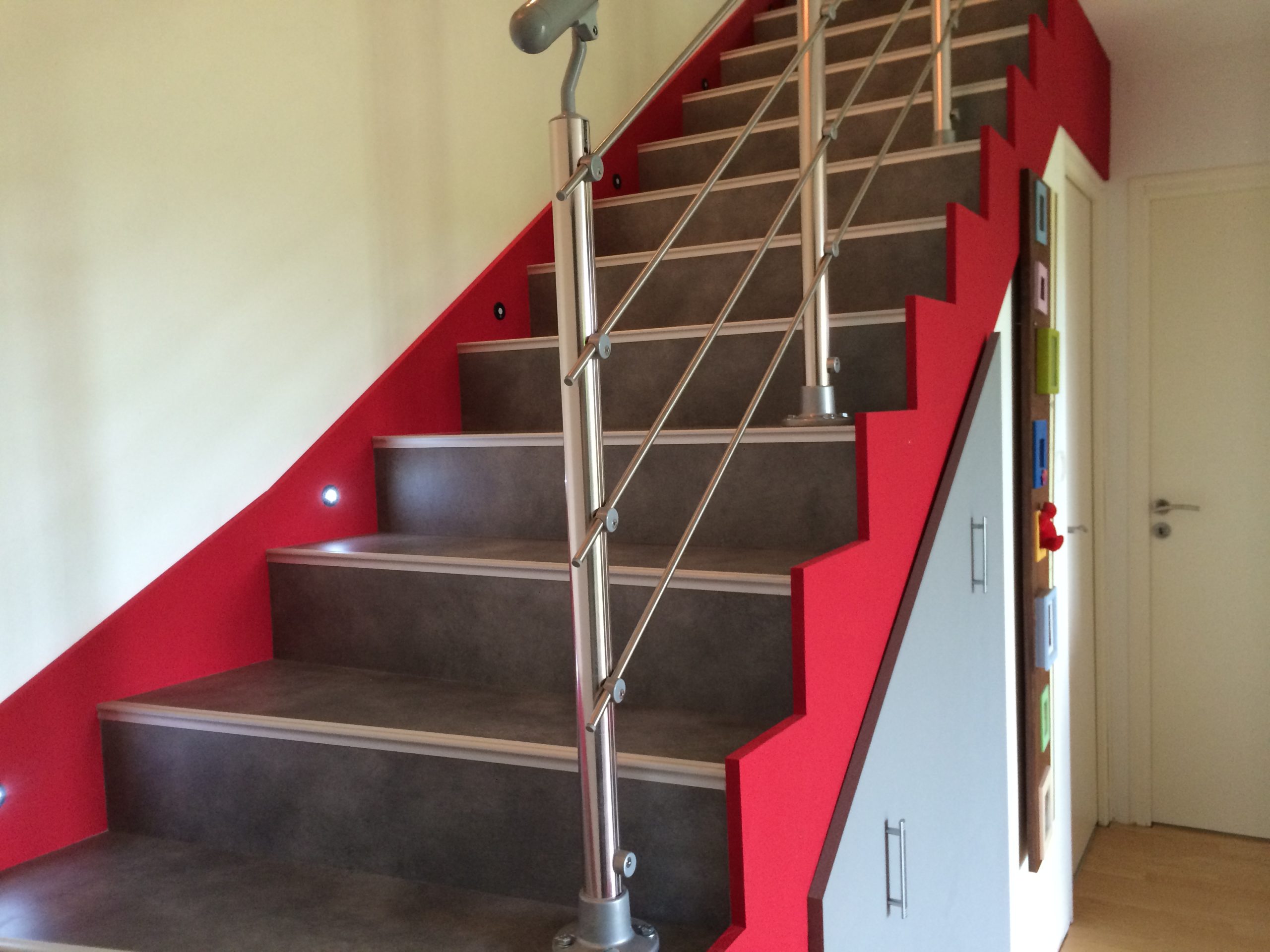 rénovation escalier moderne béton vue 2